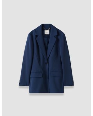JOSEPH Fallon Comfort Cady Jacket - Blue