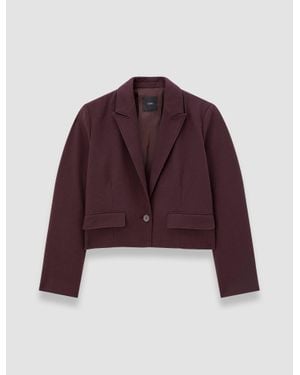 JOSEPH Elia Flannel Wool Jacket - Red