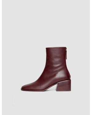 JOSEPH Leather Ankle Boots - Purple