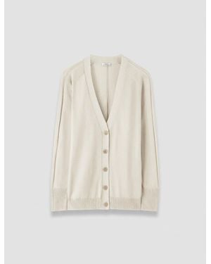 JOSEPH Gladi Silk Knit Cardigan - White