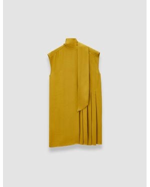 JOSEPH Sandy Light Crepe Dress - Yellow