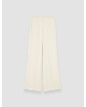 JOSEPH Mawn Pleat Jacquard Pants - White