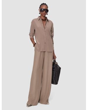 JOSEPH Joe Crepe De Chine Silk Blouse - Natural