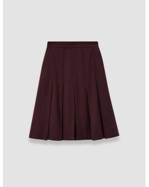 JOSEPH Yanis Flannel Wool Long Shorts - Red