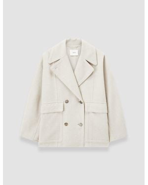 JOSEPH Menas Light Double Face Wool Jacket - Natural
