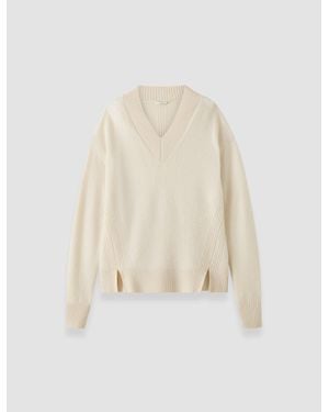 JOSEPH Zinnia Cloud Cashmere Sweater - White
