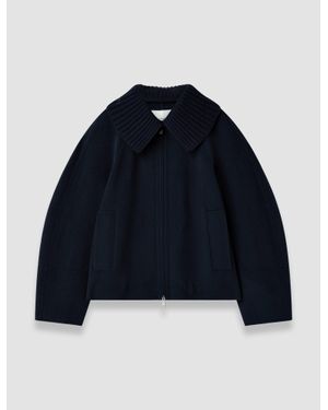 JOSEPH Cooksey Double Face Cashmere Jacket - Blue