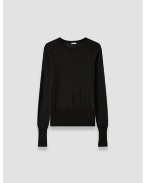 JOSEPH Geras Cashair Sweater - Black