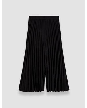 JOSEPH Anvers Airy Plissé Pants - Black
