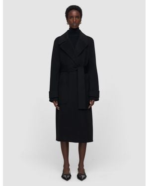 JOSEPH Arlina Double Face Cashmere Coat - Black