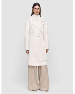 JOSEPH Costana Double Face Cashmere Coat - Natural