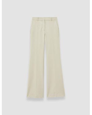 JOSEPH Bi-Stretch Toile Tafira Pants - White