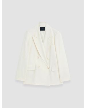 JOSEPH Jaden Comfort Cady Jacket - White