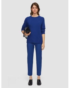 JOSEPH Coleman Bi-Stretch Toile Pants - Blue
