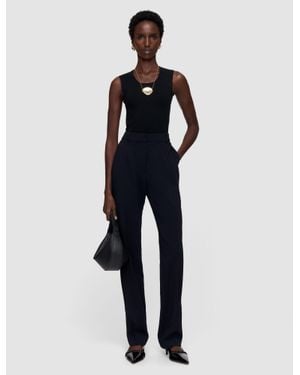 JOSEPH Colburn Comfort Cady Pants - Blue