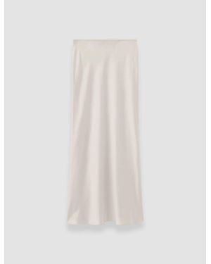 JOSEPH Isaak Long Silk Satin Skirt - Black