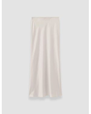 JOSEPH Isaak Long Silk Satin Skirt - Black