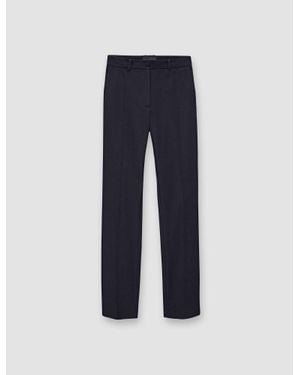JOSEPH Coleman Long Gabardine Stretch Pants - Blue