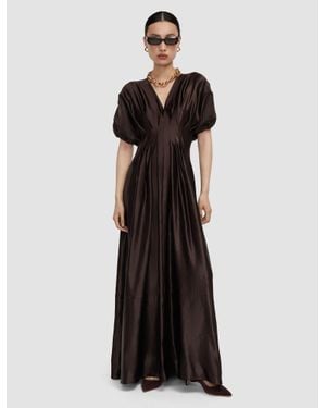 JOSEPH Nova Silk Linen Blend Dress - Black