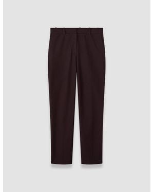 JOSEPH Coleman Long Gabardine Stretch Pants - Purple