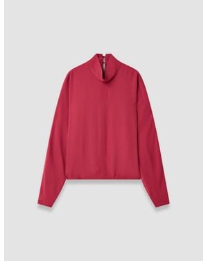 JOSEPH Buick Crepe Blouse - Red