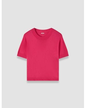 JOSEPH Jana Silk Knit Top - Pink