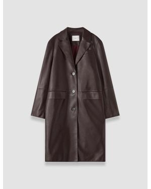 JOSEPH Vittoria Soft Nappa Coat - Brown