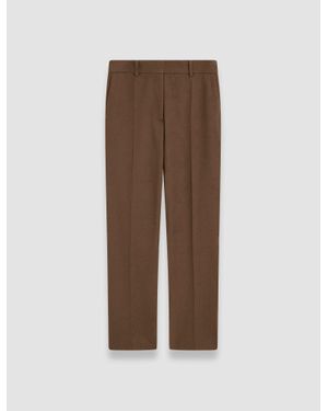 JOSEPH Coleman Gabardine Stretch Pants - Brown