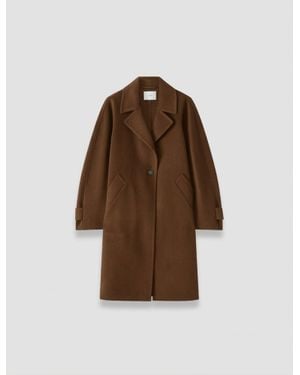JOSEPH Franco Double Face Cashmere Coat - Brown