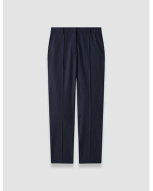 JOSEPH Coleman Long Wool Tailoring Stretch Pants - Blue
