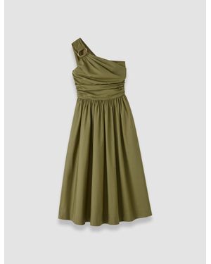 JOSEPH Ros Cotton Poplin Dress - Green