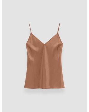 JOSEPH Clea Silk Satin Camisole - White