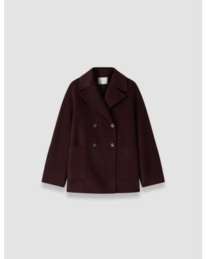 JOSEPH Flavia Double Face Cashmere Coat - Red