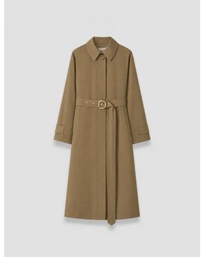JOSEPH Tito Cotton Blend Trench Coat - Natural
