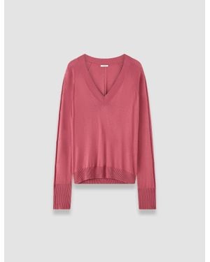 JOSEPH Gallow Superfine Silk Sweater - Pink