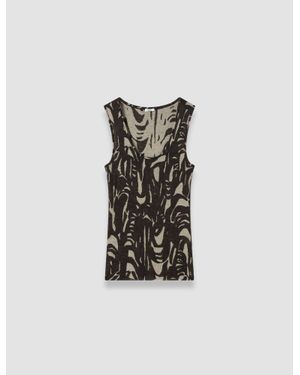 JOSEPH Silla Cashair Jacquard Vest - Multicolor
