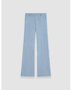 JOSEPH Tafira Gabardine Stretch Pants - Blue