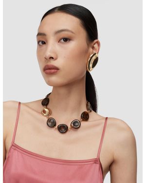 JOSEPH Bean Resin Necklace - Natural