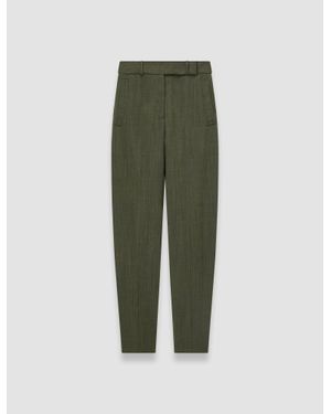 JOSEPH Zen Light Wool Pants - Green