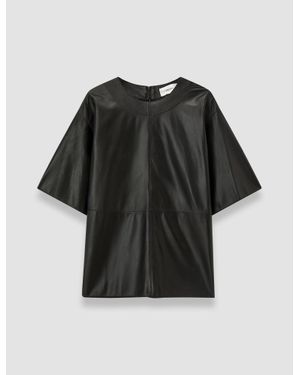JOSEPH Tanjic Light Nappa Leather Top - Black