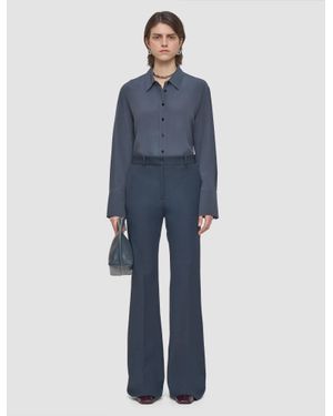 JOSEPH Tafira Gabardine Stretch Pants - Blue