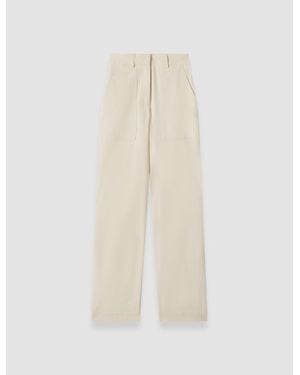 JOSEPH Jaber Light Cotton Pants - White