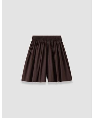 JOSEPH Aissa Cotton Poplin Shorts - Natural