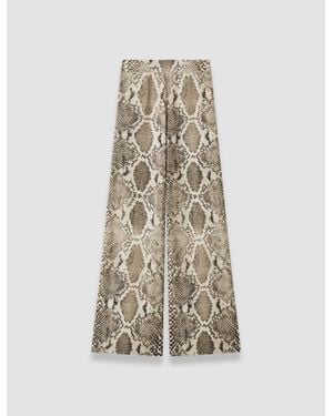 JOSEPH Rita Naia Twill Snake Pants - White