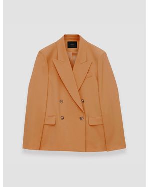 JOSEPH Jaden Tailoring Wool Stretch Jacket - Natural