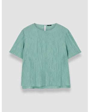 JOSEPH Brunet Habotai Silk Top - Green