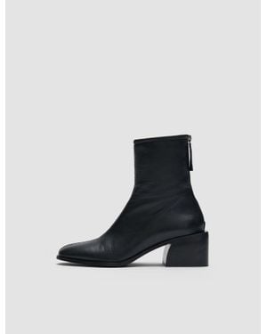 JOSEPH Leather Ankle Boots - Black