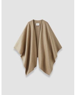 JOSEPH Cassidy Double Face Cashmere Cape - Natural