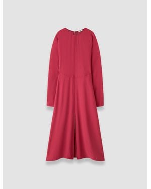 JOSEPH Hills Crepe Dress - Red