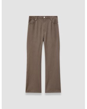 JOSEPH Duke Gabardine Stretch Pants - Brown